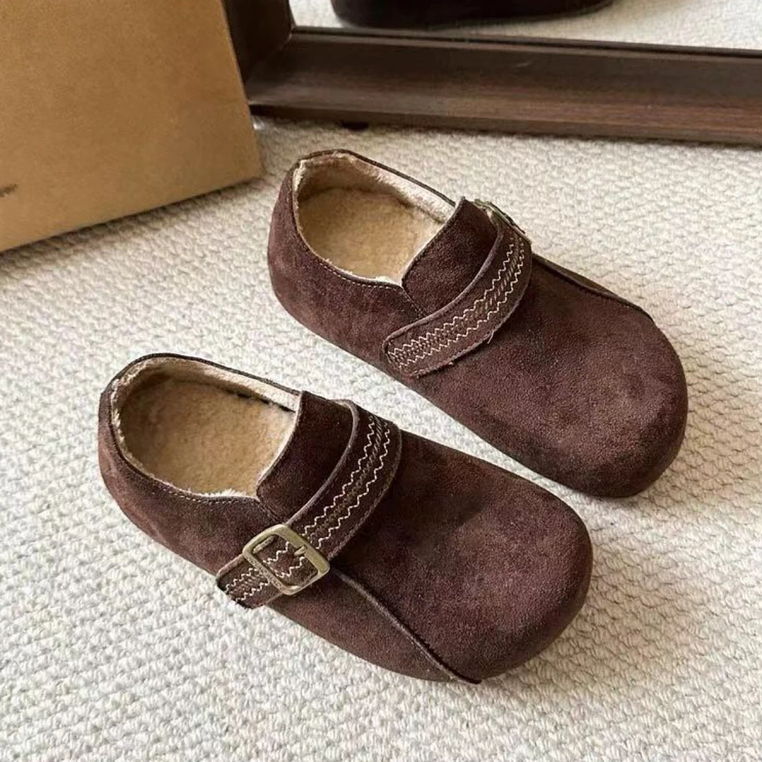 2025年棉鞋秋冬休闲韩版勃肯鞋纯色软底软面勃肯鞋休闲鞋