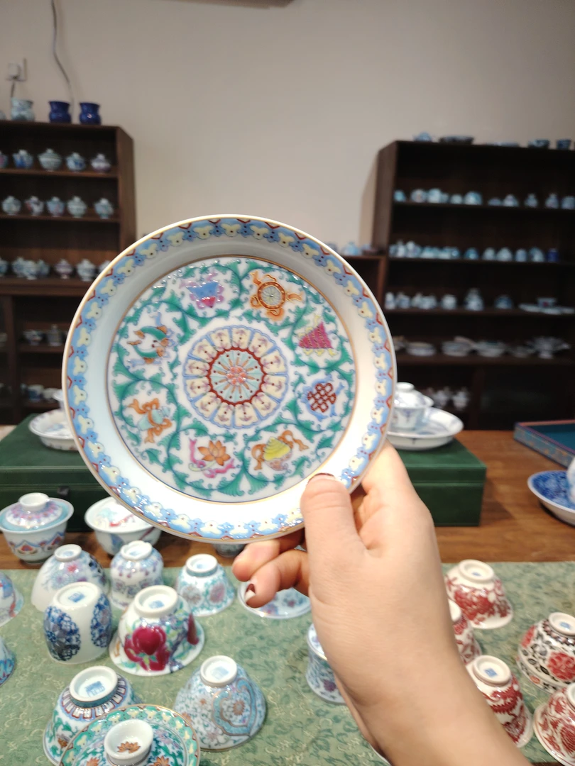 w冉月观隐千叶八宝壶承