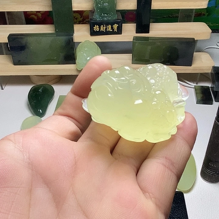 未镶嵌岫玉手把件岫玉