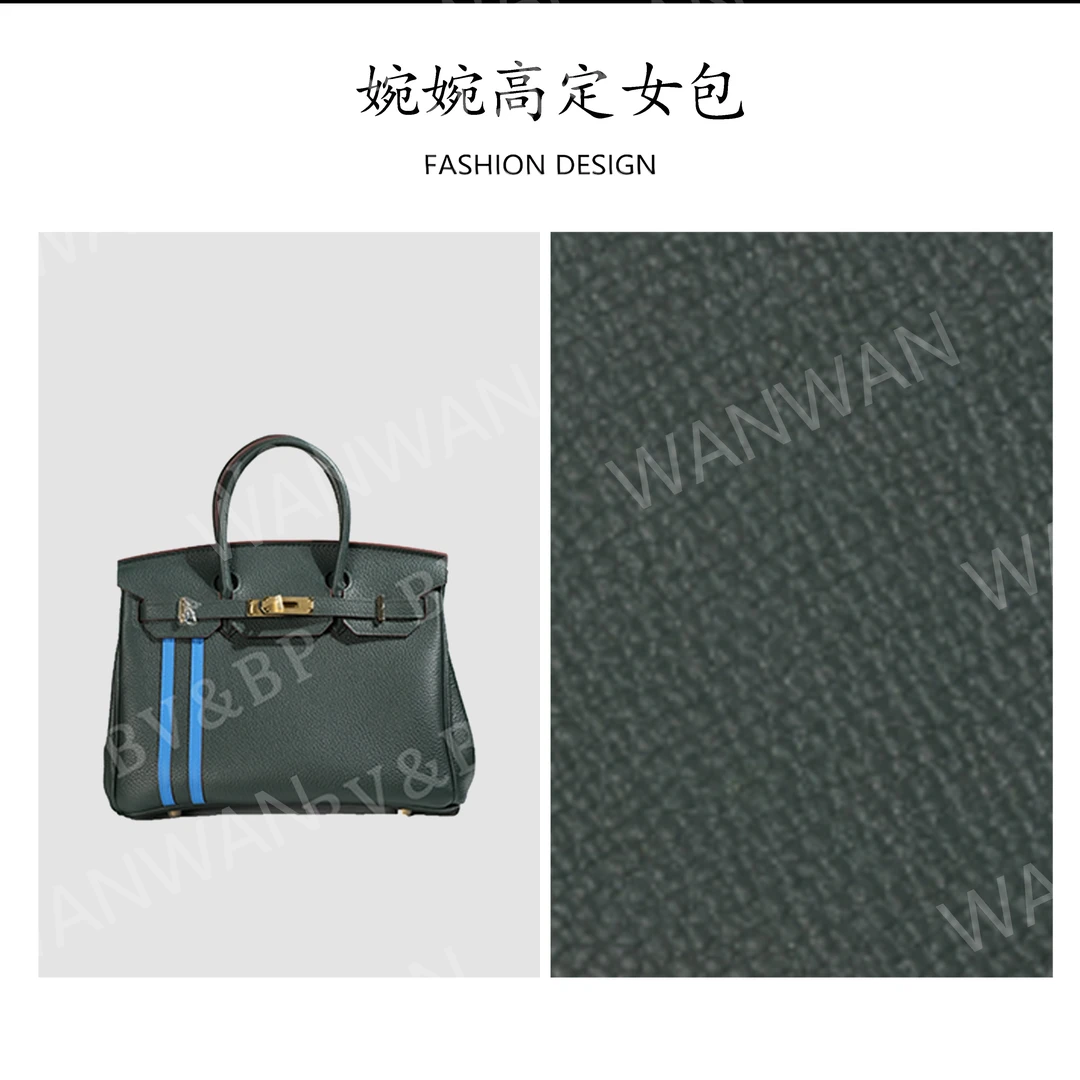 手提款方形椭圆形单肩包绿色BV30-金扣-苔藓绿拼水妖蓝