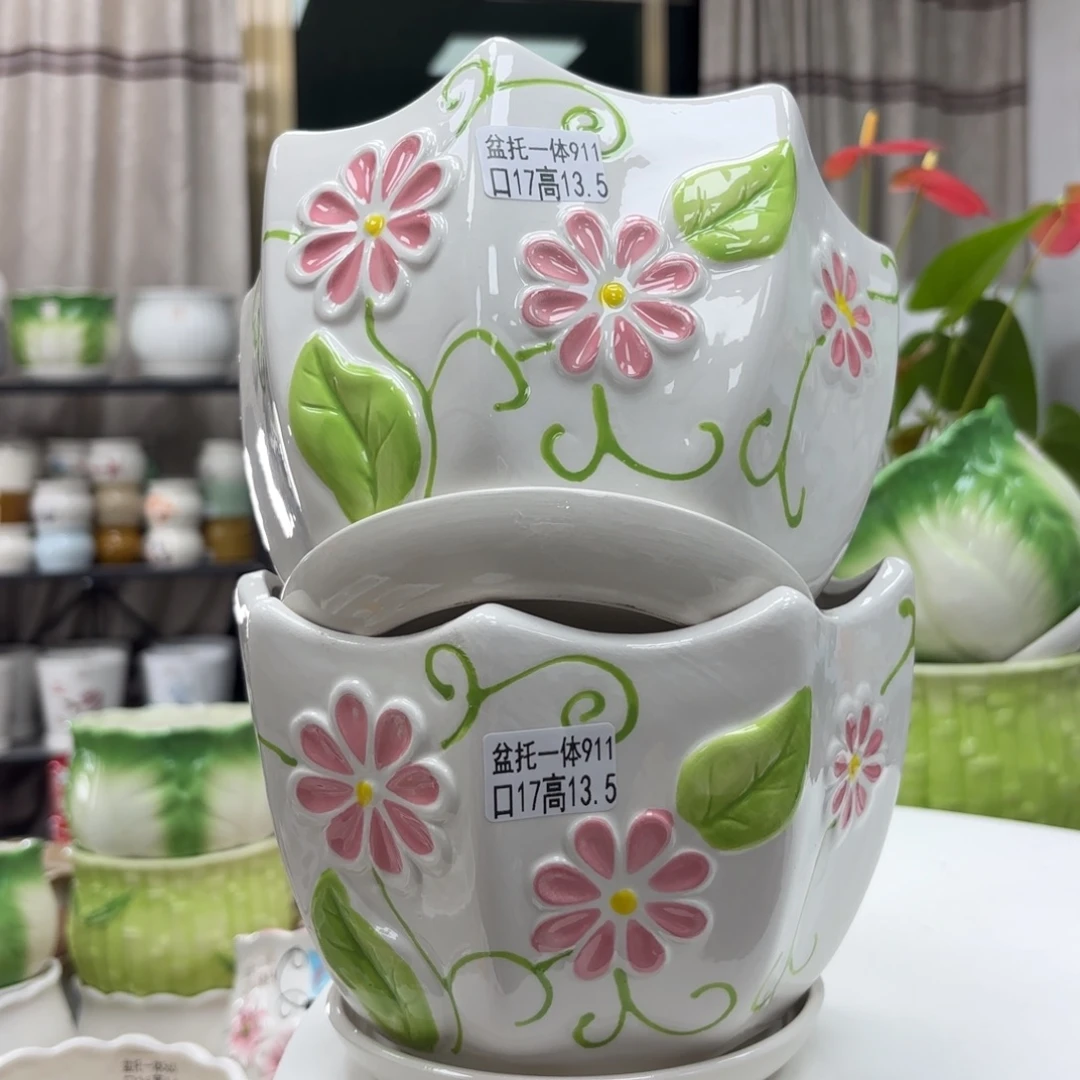 @夏西陶瓷花盆@@5911