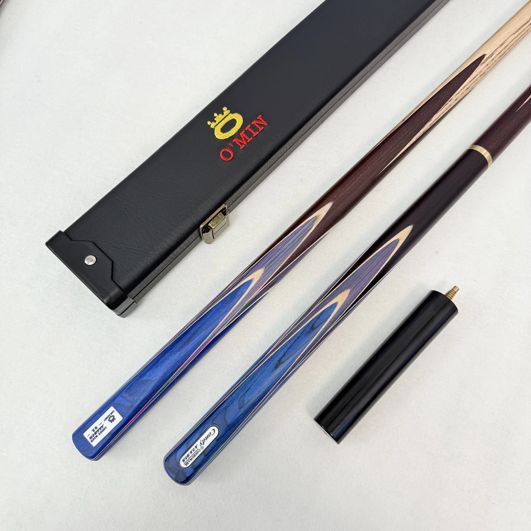 奥秘爱神台球杆小头分体通杆会员杆中式黑八斯诺克白蜡木球杆