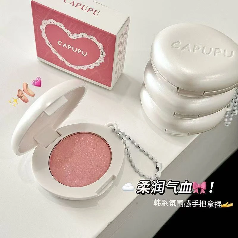 CAPUPU云雾柔光腮红韩系低饱和雾面自然提亮显白胭脂易上妆