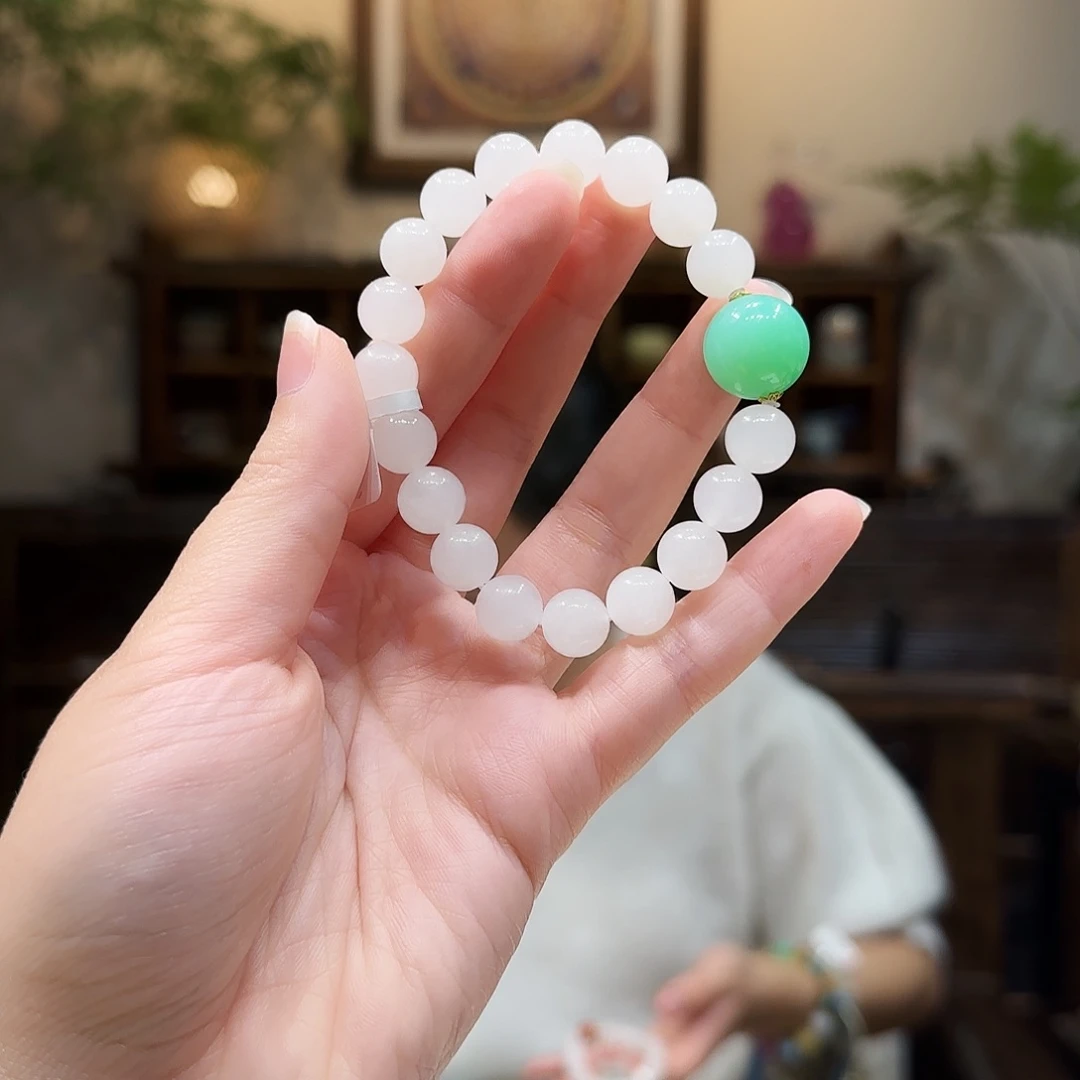 和田玉（白玉）未镶嵌手串10mm