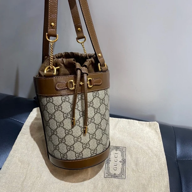 95新 GUCCI/古驰 艾派尔/ Gucci1955水桶包6411