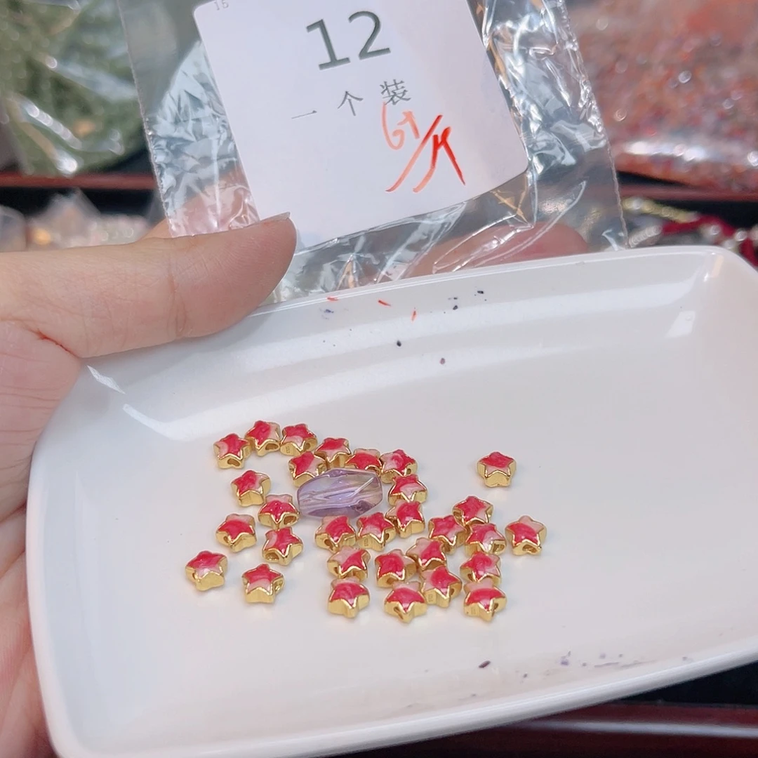 紫晶珠宝半成品银S925镀金镶嵌12