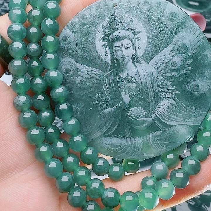 颈饰未镶嵌翡翠多样性发其一