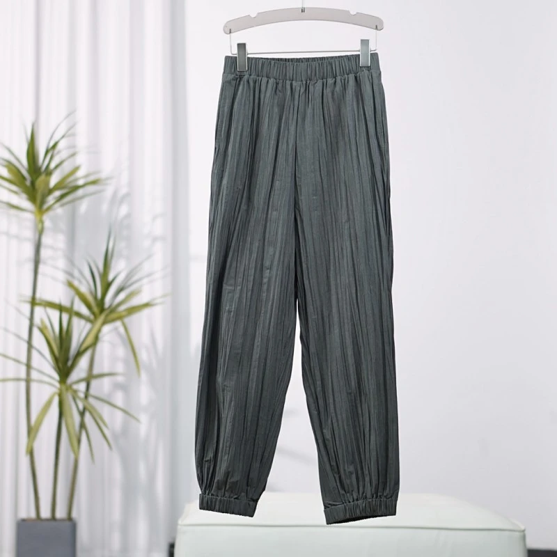 尚系列   S596  女装时尚设计师休闲长裤烟灰色FWO3R24