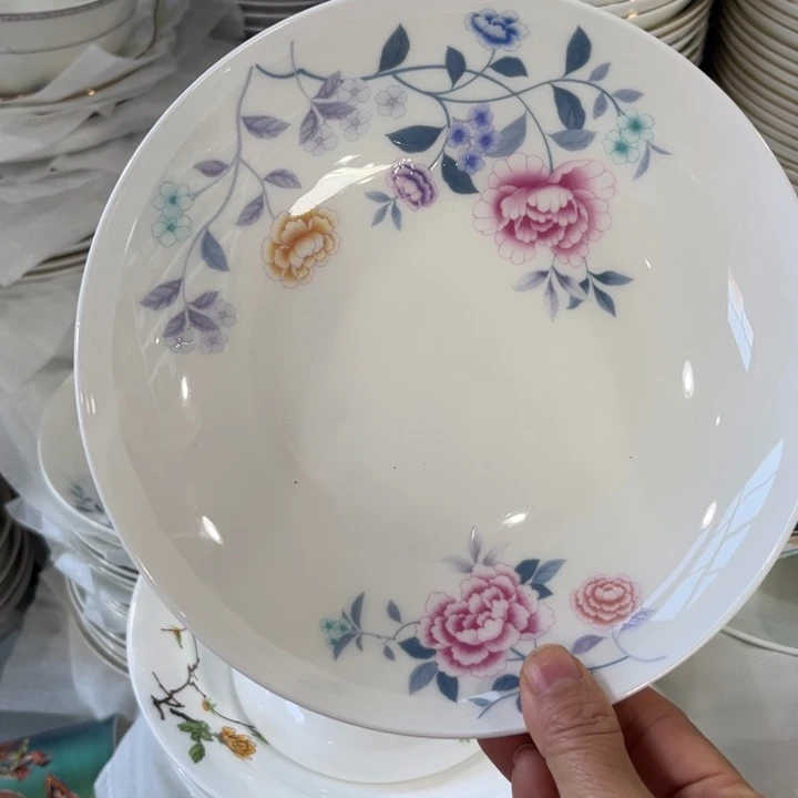瓷片七寸深盘四个