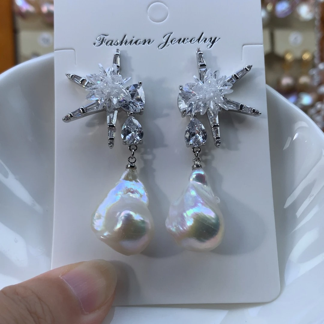 合金淡水珍珠耳环特价2491