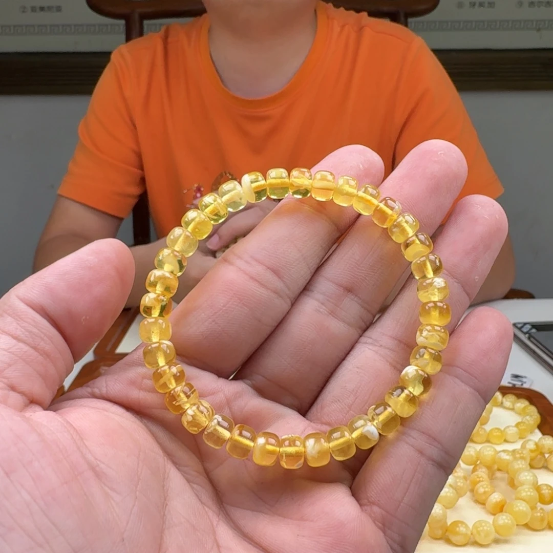 手链琥珀未镶嵌蜜蜡手串