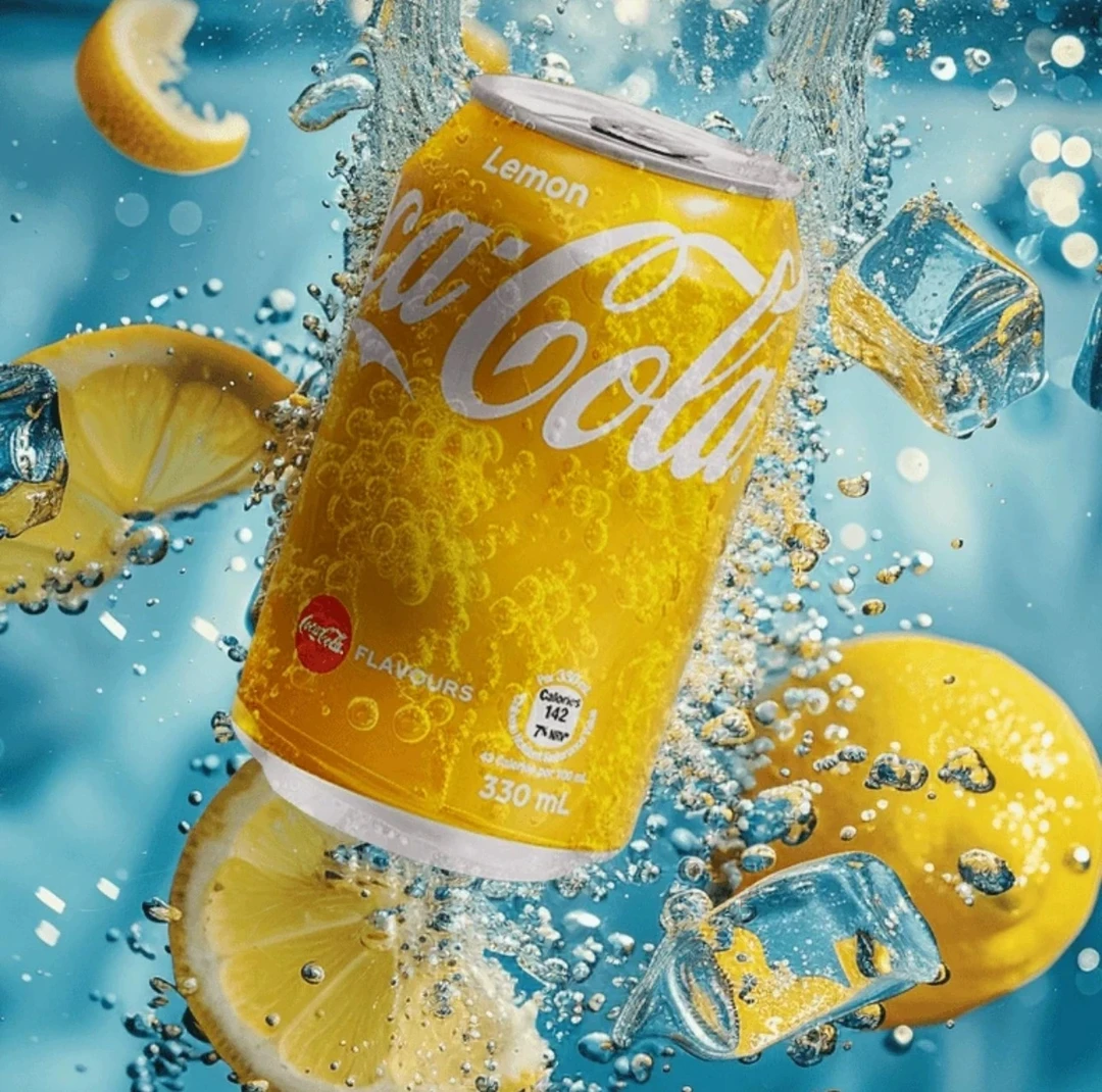 港版进口柠檬可乐碳酸饮料330ml罐装可乐汽水高颜值网红饮品