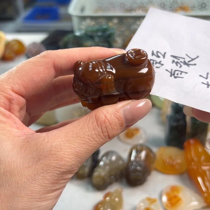 玛瑙/玉髓吊坠(不含链)未镶嵌