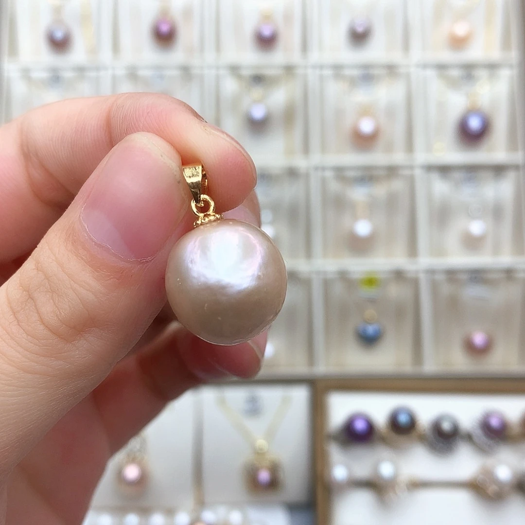 淡水珍珠吊坠(不含链)合金