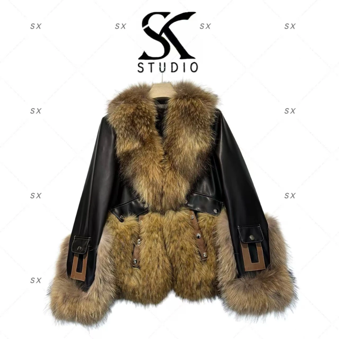 8349女装轻奢新款外套（貉子毛）LNE-2502