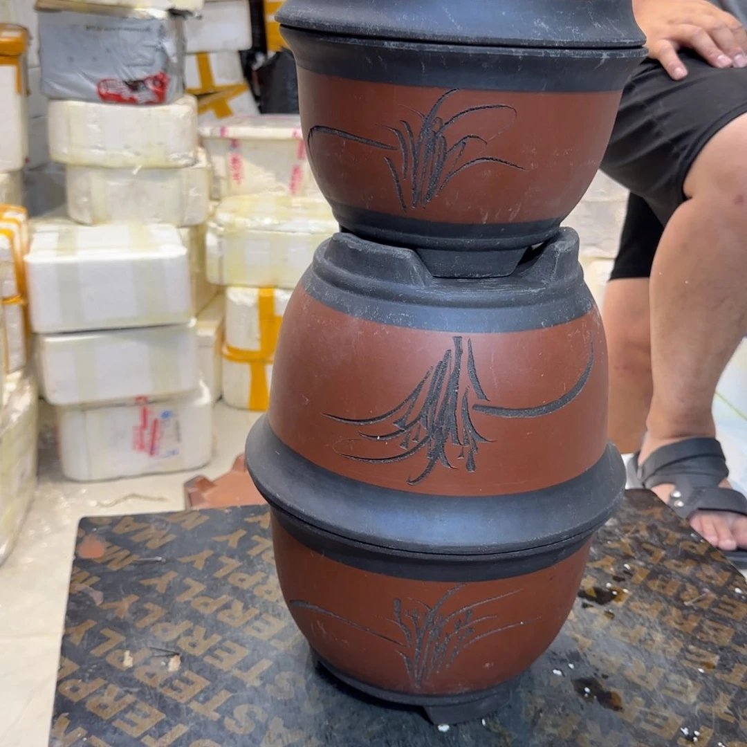 紫砂花盆口径18.12/14.10口径