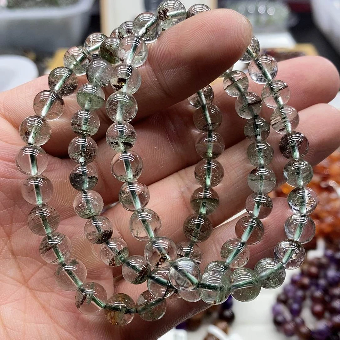 水晶手串未镶嵌多样性发货发一条