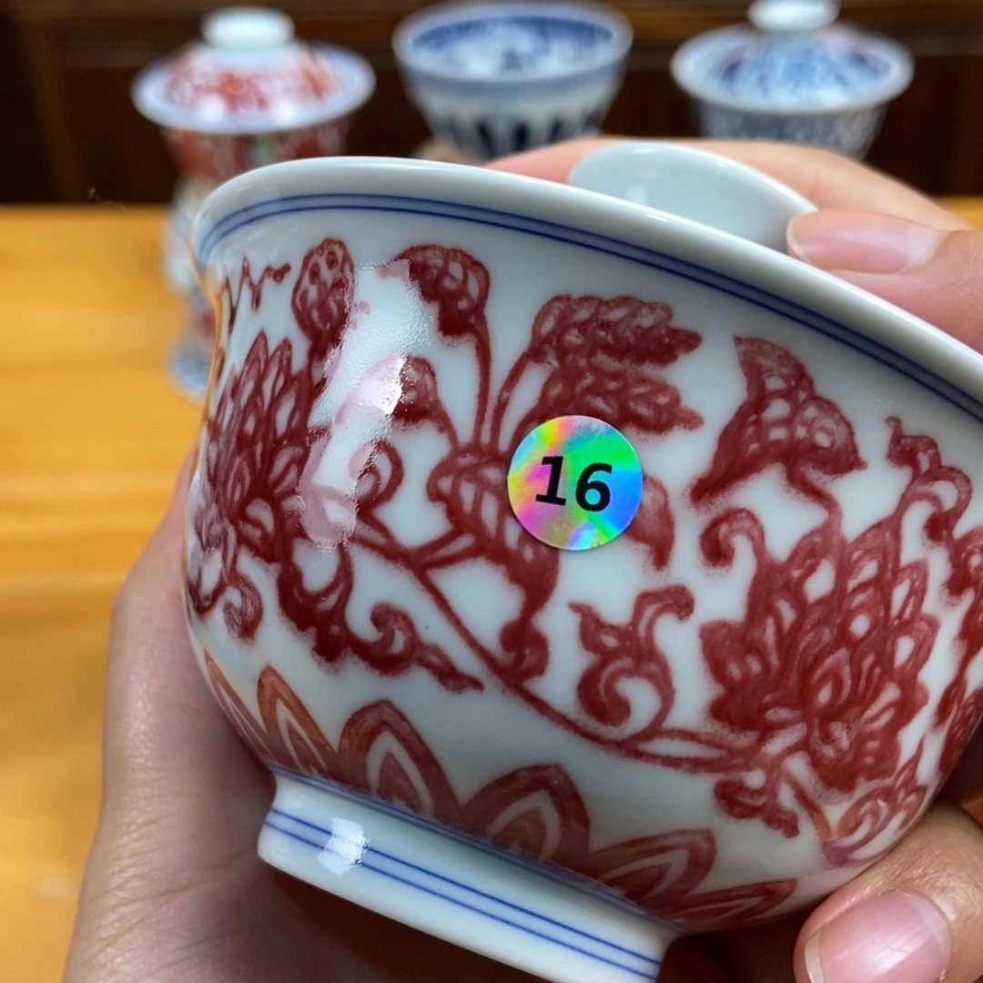 手绘现代茶具非古董