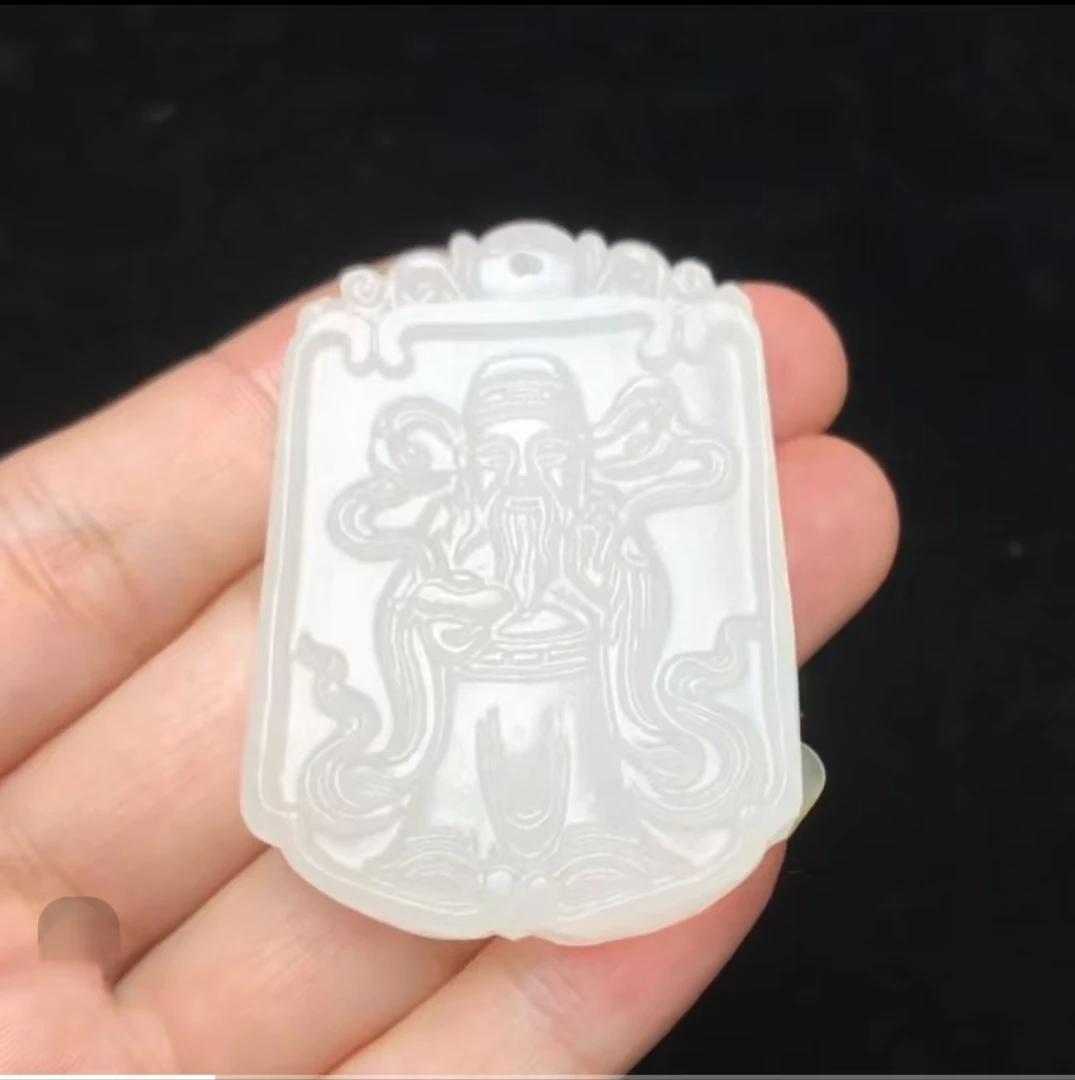 【正品保真可复检】玉财神吊坠