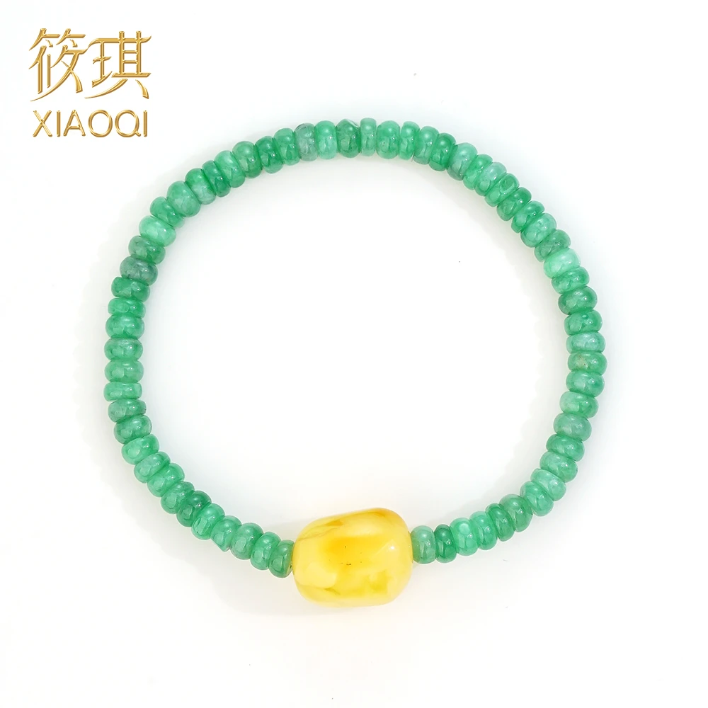 翡翠手串（翡翠有平面微瑕，介意慎拍！！！）11314（Joyce娇姐）