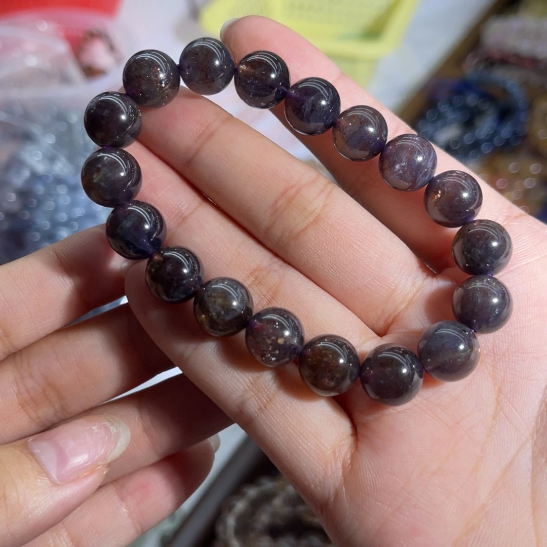 水晶手串未镶嵌堇青石