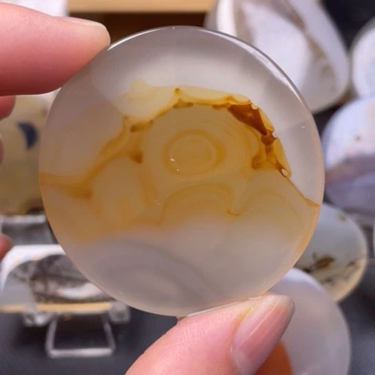 玛瑙/玉髓吊坠(不含链)足银镀金镶嵌