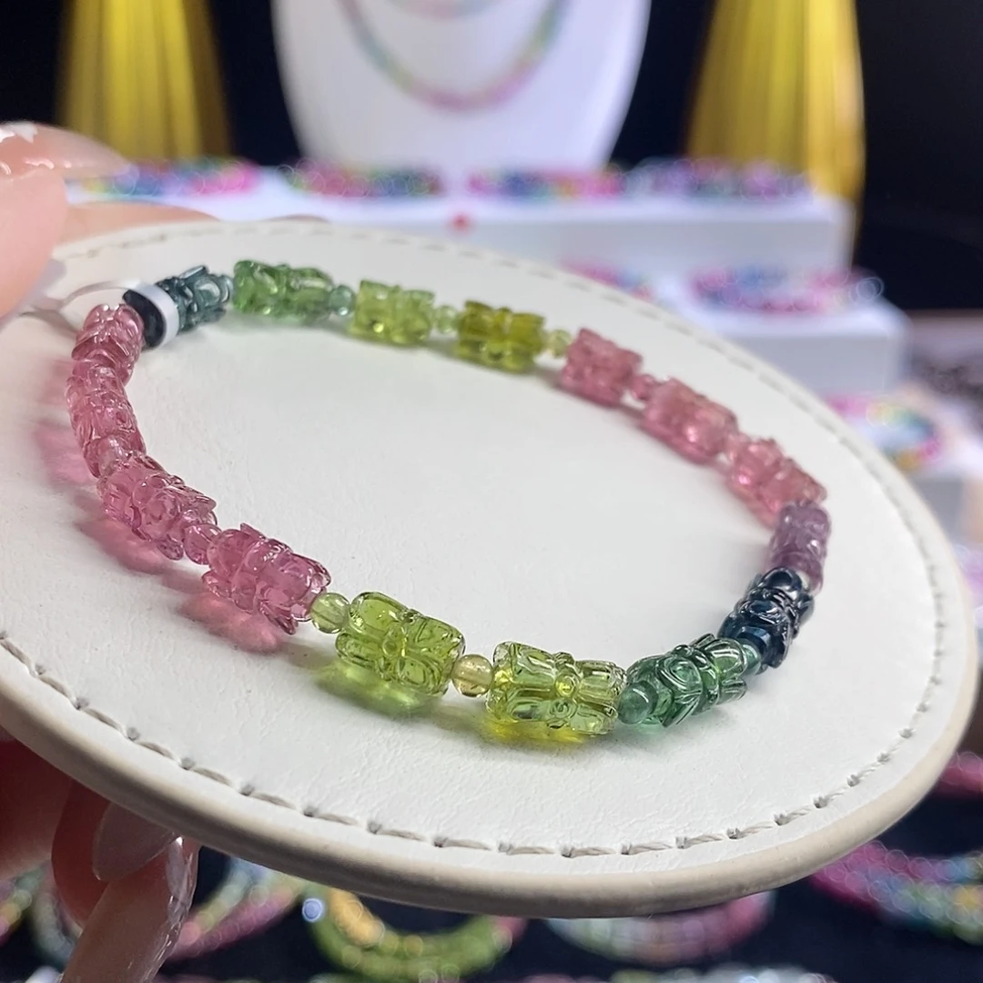 未镶嵌手链碧玺回纹