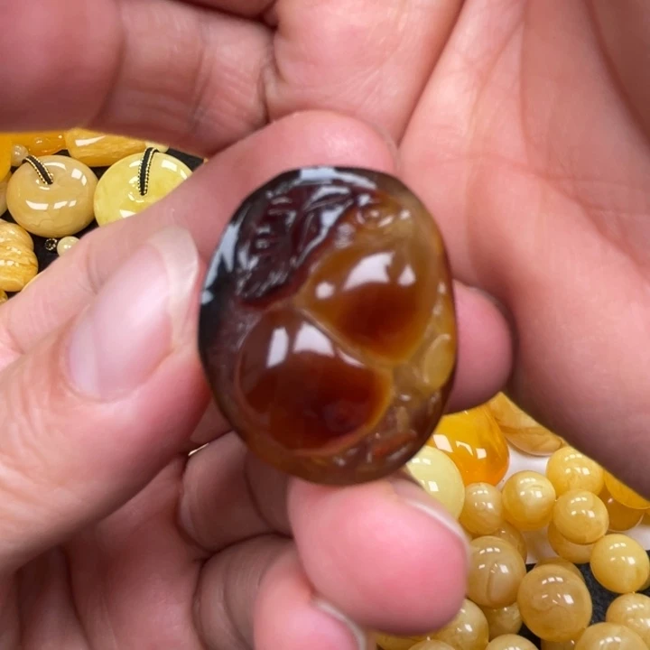 裸石蜜蜡未镶嵌蜜蜡葫芦吊坠