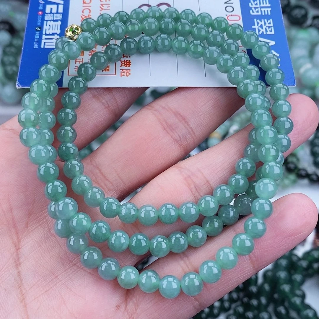 翡翠毛衣链未镶嵌