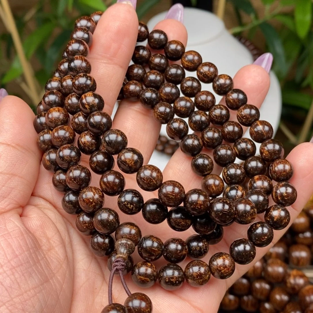 贡木手串/手链贡木0.8黑冰洒金龙