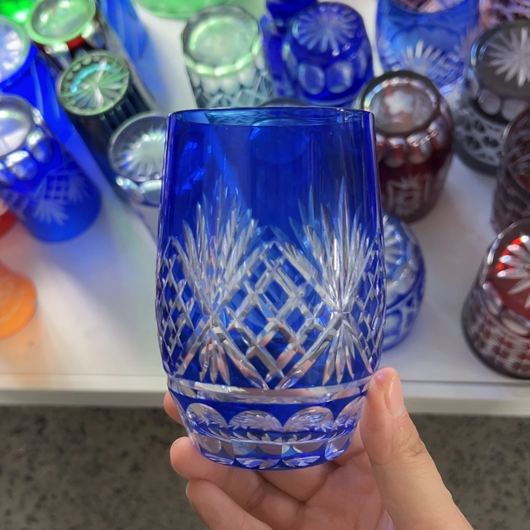 水晶玻璃高脚款微瑕一个