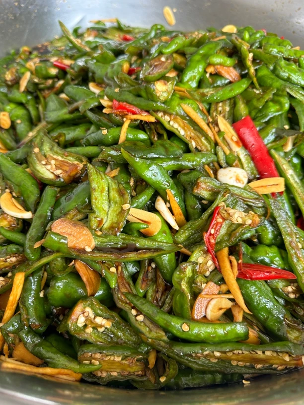 手工腌辣椒酸辣开胃下饭脆爽中辣脆皮泡椒500g瓶装