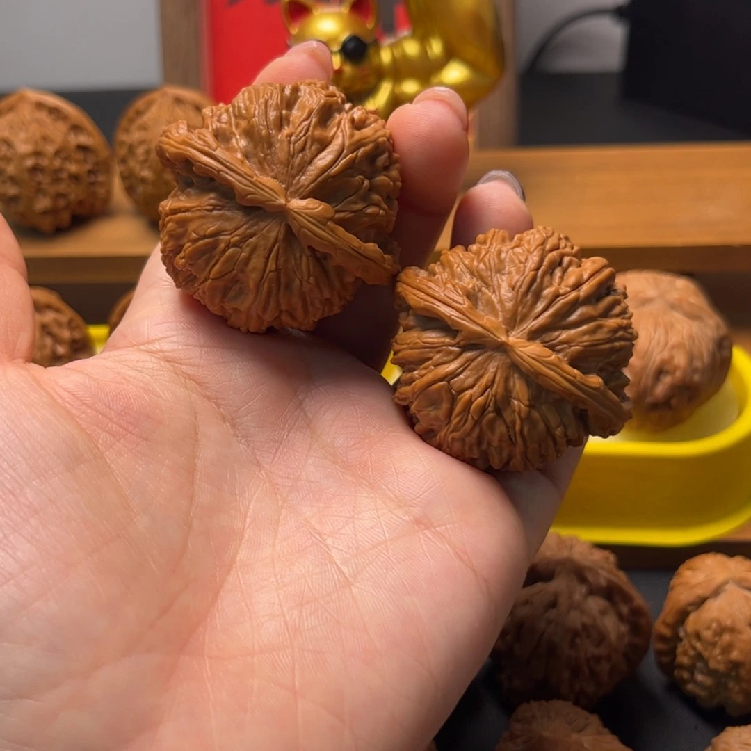 文玩核桃把件白狮子46修