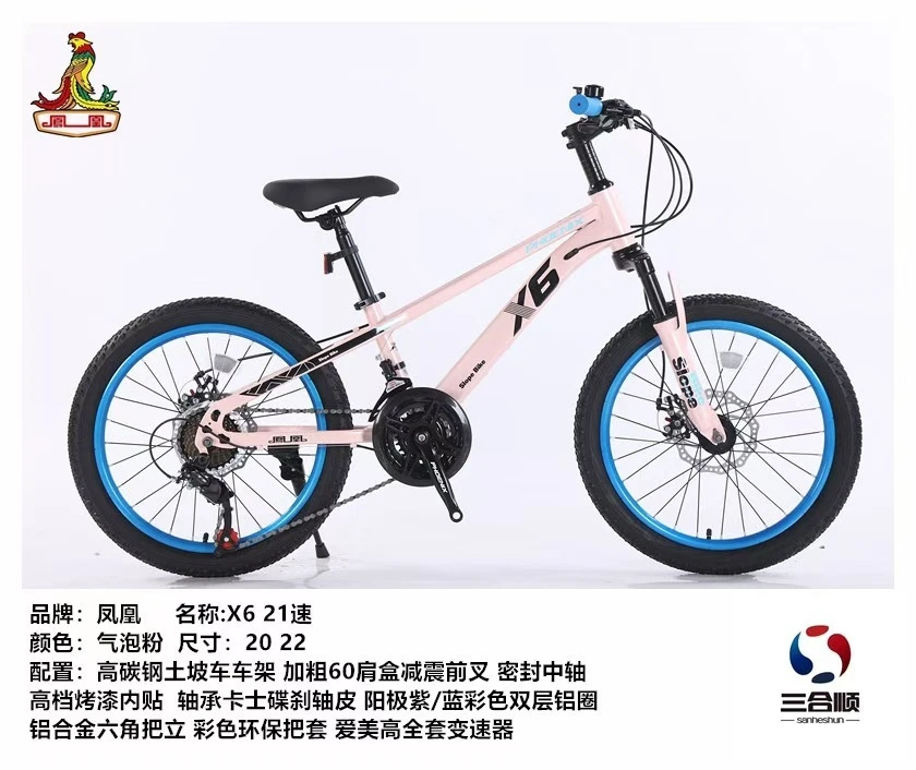乌鲁木齐仓发货新疆顺丰包邮20/22寸学生车高碳钢车架21速碟刹