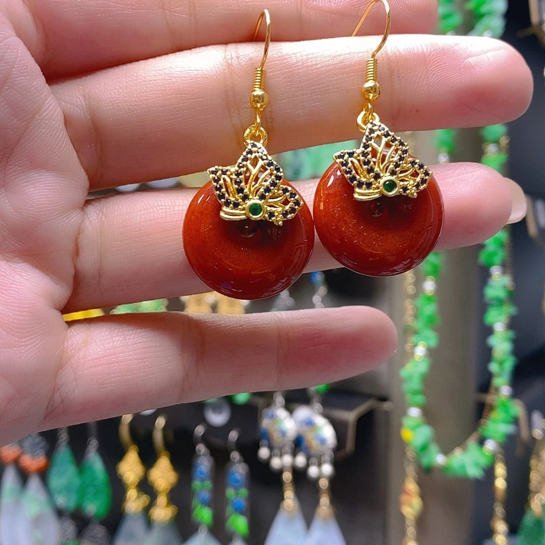 未镶嵌翡翠耳饰翡翠