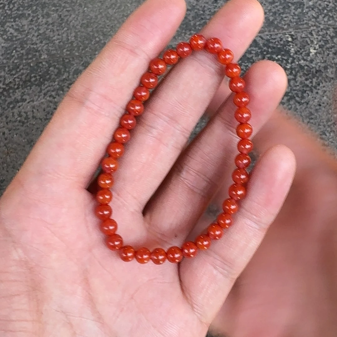 手链未镶嵌南红玛瑙原矿南红手串5mm瓦西福利