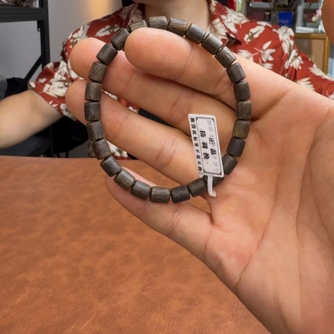 手串沉香闪购1 顶级沉水 桶珠6mm