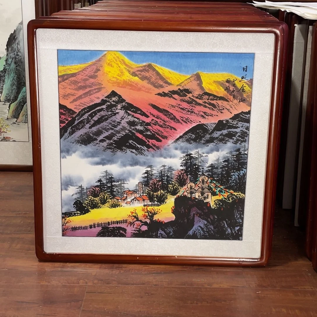 国画带框尺寸63*63厘米