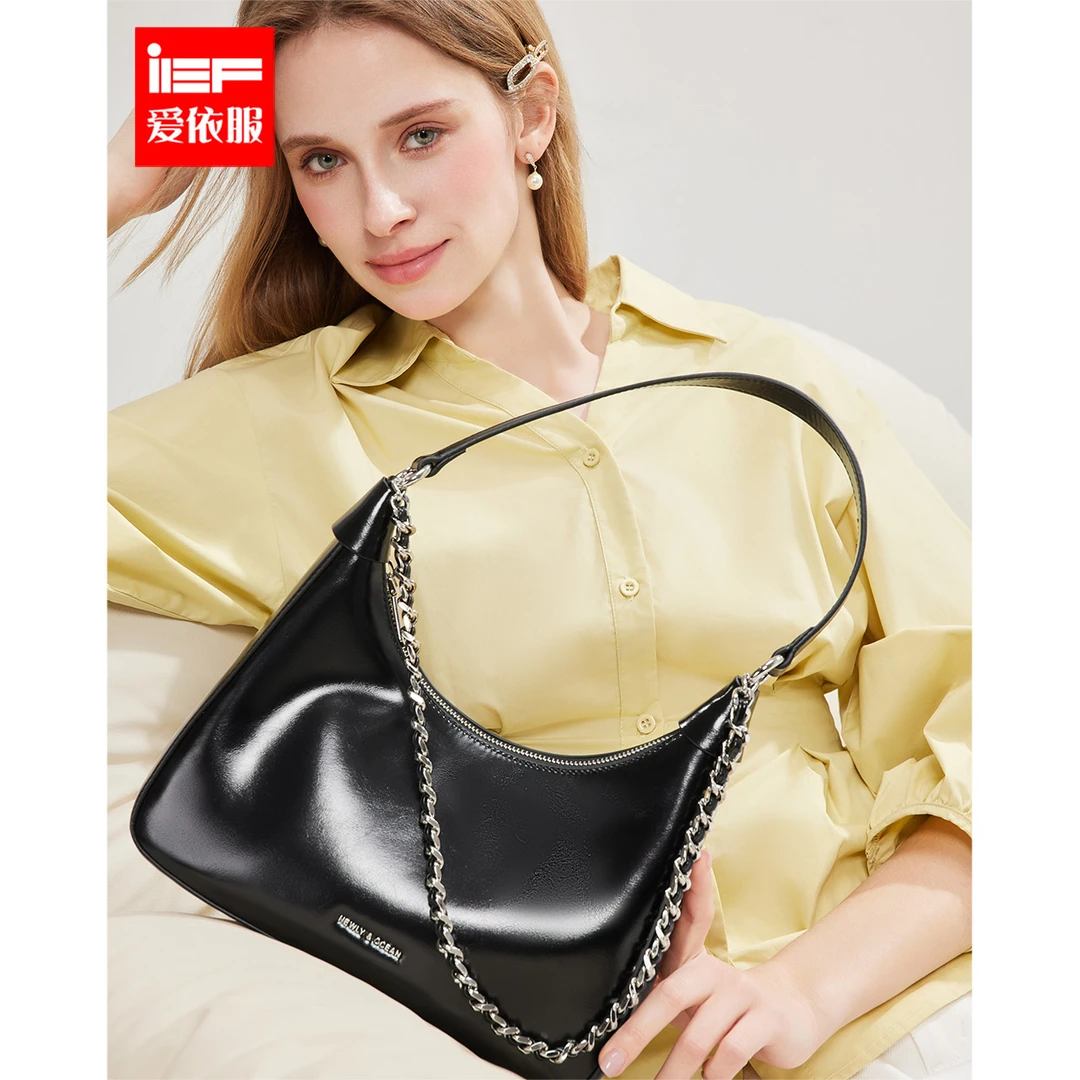 IEF/爱依服时尚女包2025春季新款美式简约休闲百搭单肩大号腋下包