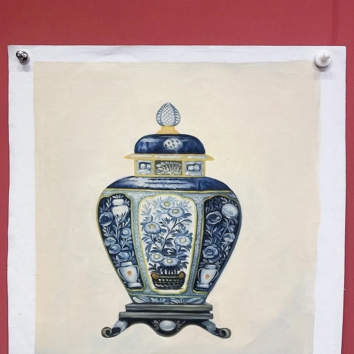 油画刘文桂老师油画作品朵