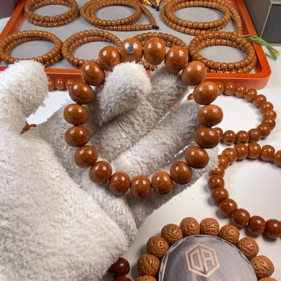 桃核手串正版红魔银标1.48000000