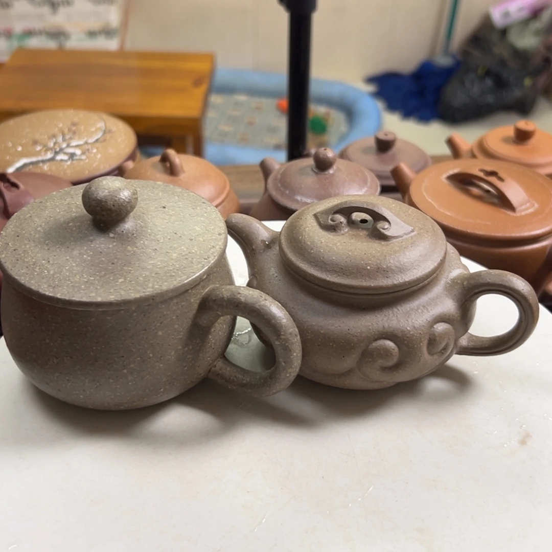 小***粑茶壶紫砂五彩段泥如意仿古150