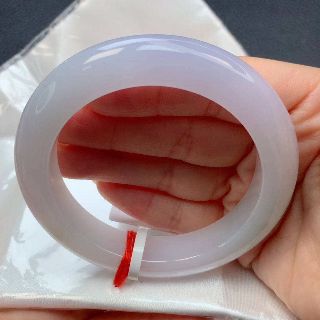 未镶嵌手镯翡翠56-57泥鳅背紫罗兰