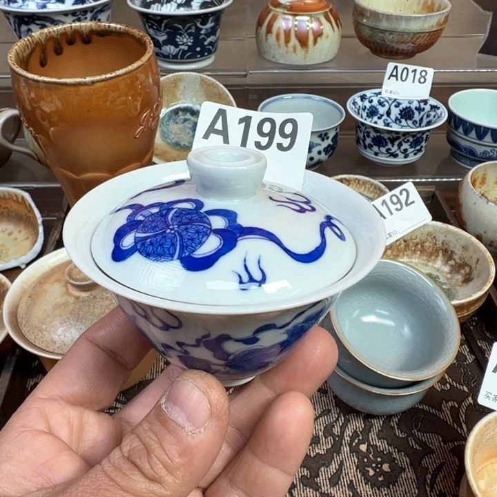 摆件花****t199景德镇手工茶器