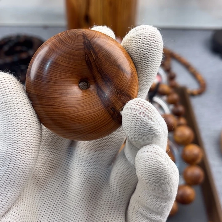 崖柏太行崖柏平安扣手工