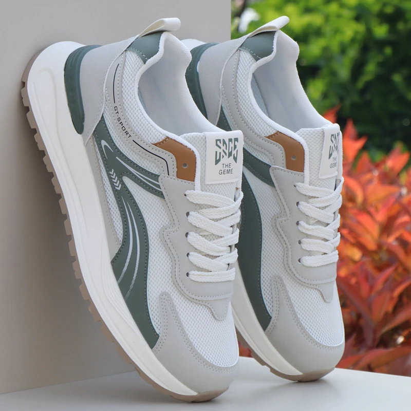 男士新款夏季时尚透气网面男鞋潮流百搭休闲鞋防滑防臭运动旅游鞋