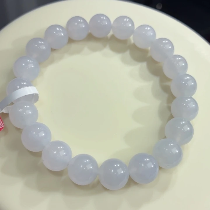 未镶嵌手链翡翠冰胶浅紫卡9.8