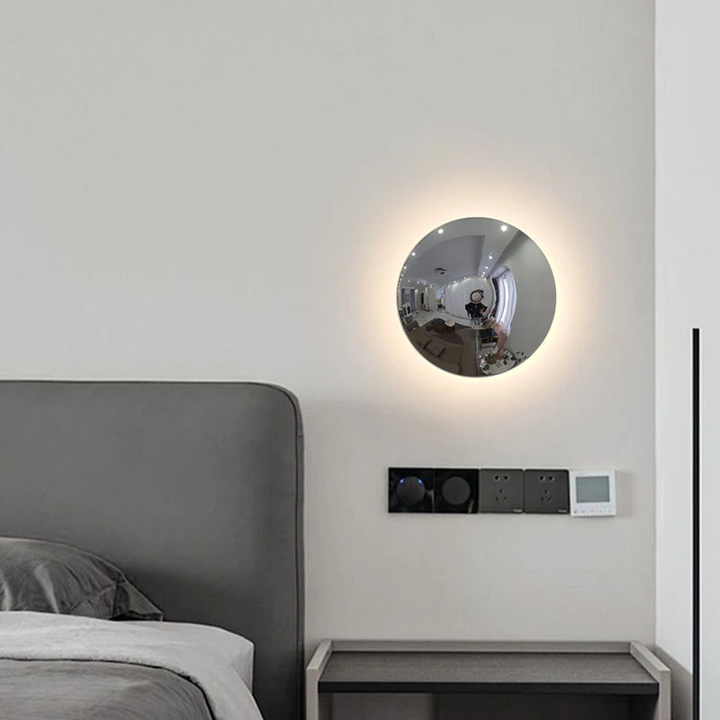 充电壁灯触摸调光免布线意式极简卧室全光谱阅读灯酒店走廊床头灯