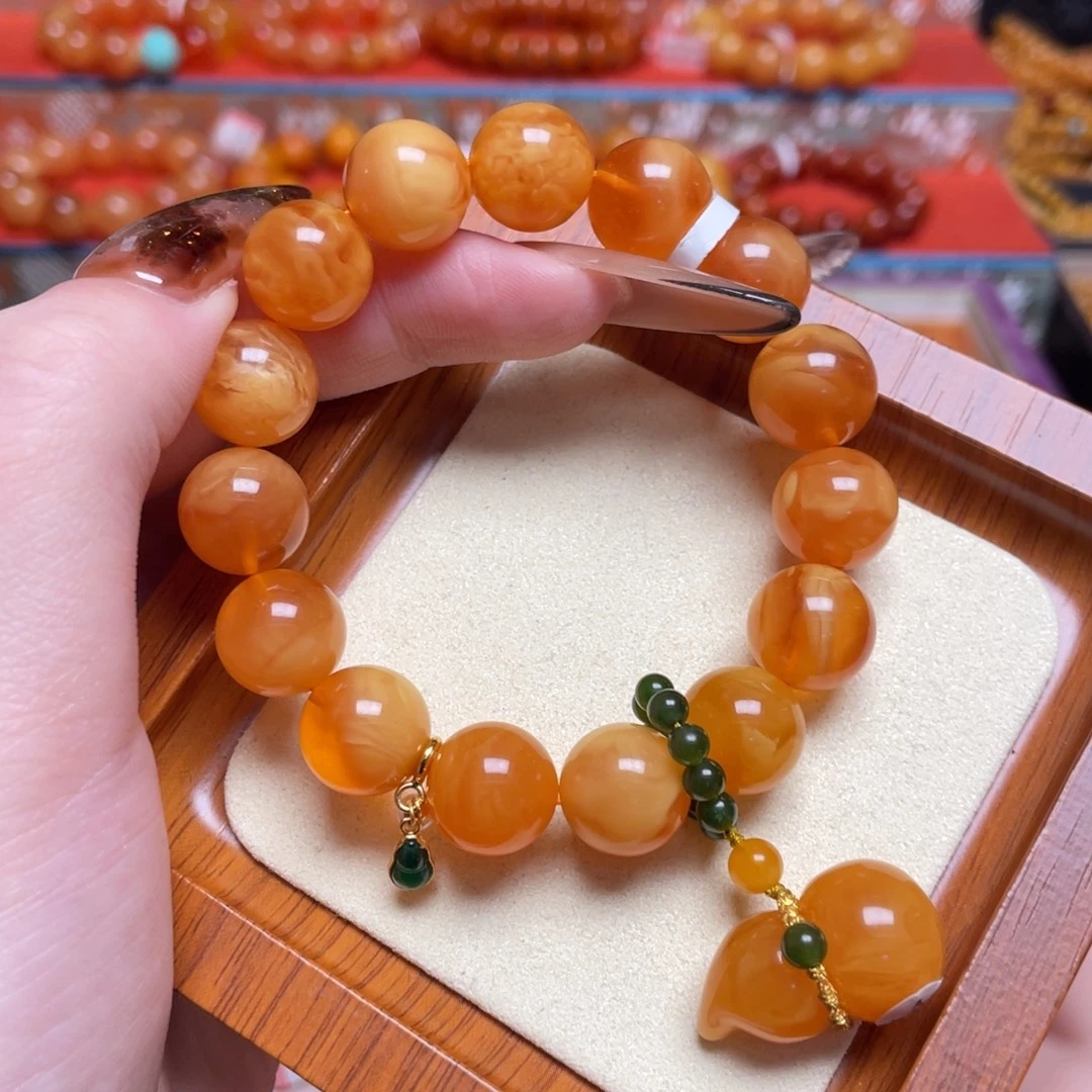 蜜蜡未镶嵌颈饰手串