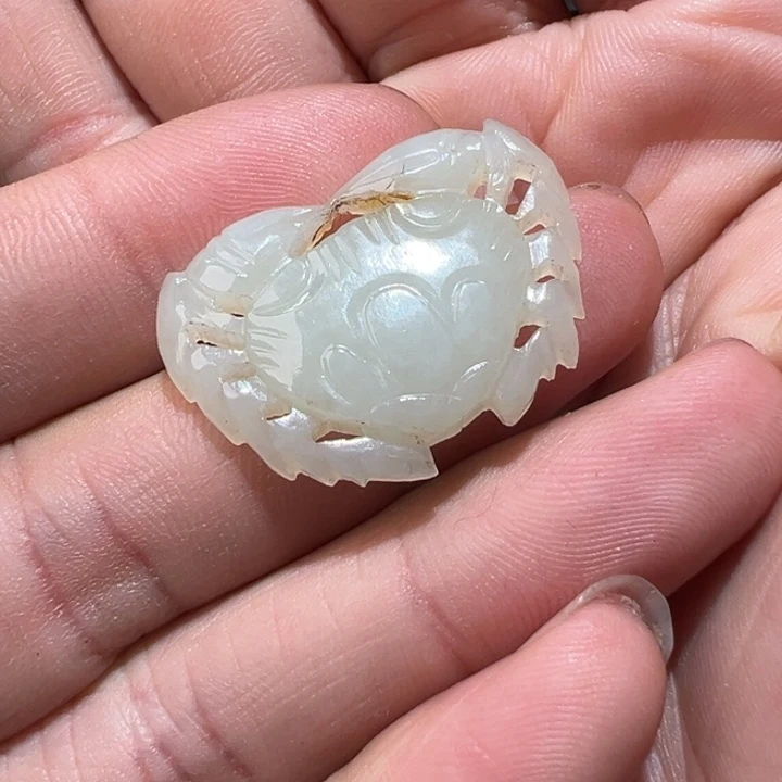 和田玉颈饰未镶嵌X*警吊坠